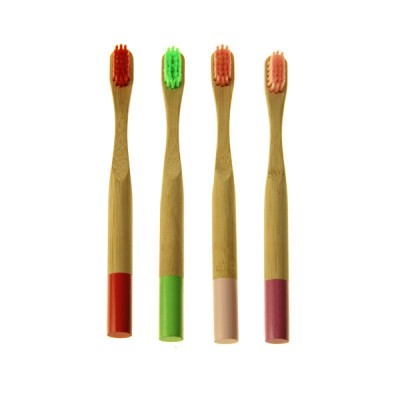 Soft Bristle Colour Handle Mini Child Bamboo Toothbrush